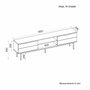 Hanah Home Paul Soporte para TV Antracita